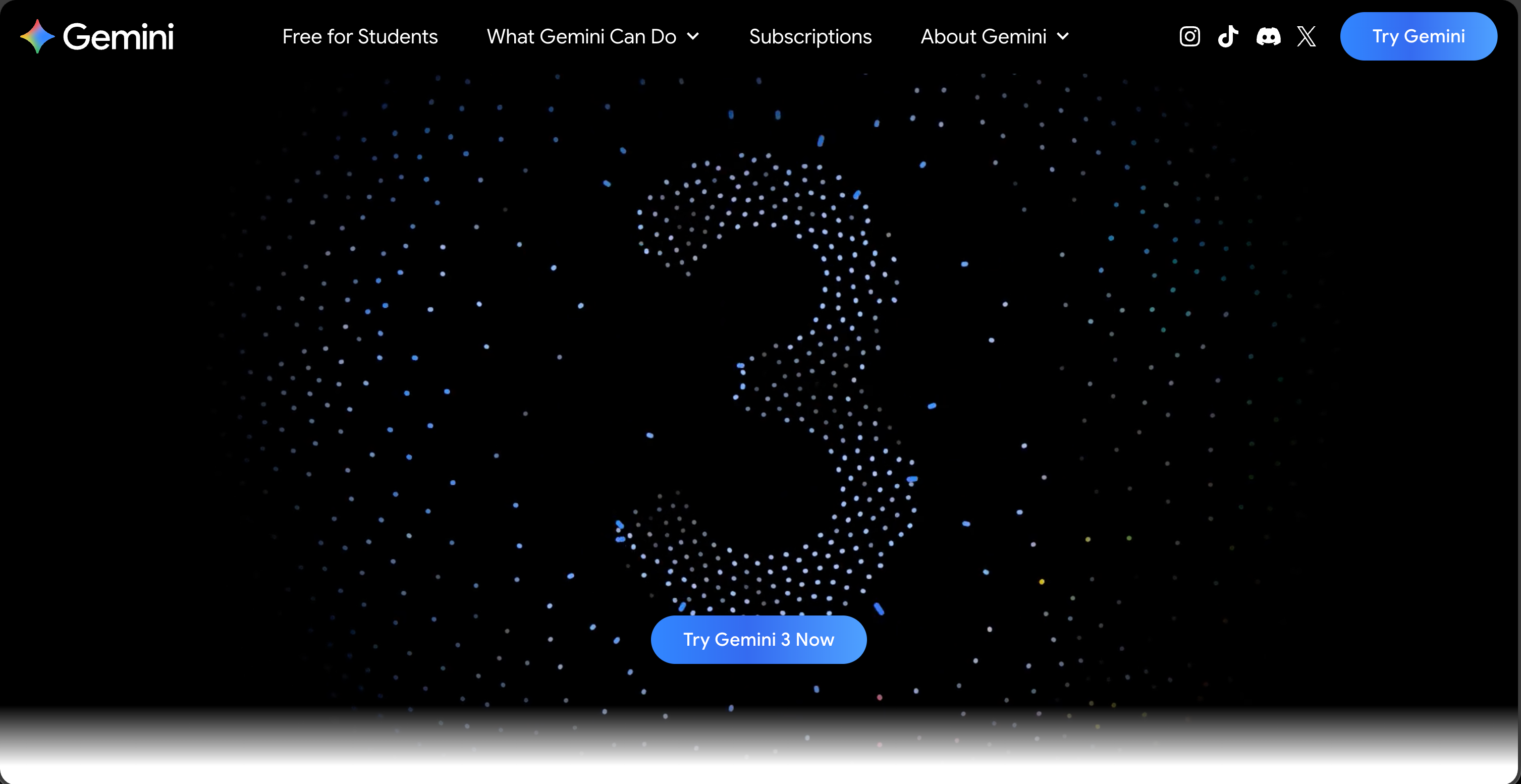 Gemini 3 Pro 官网交互界面演示