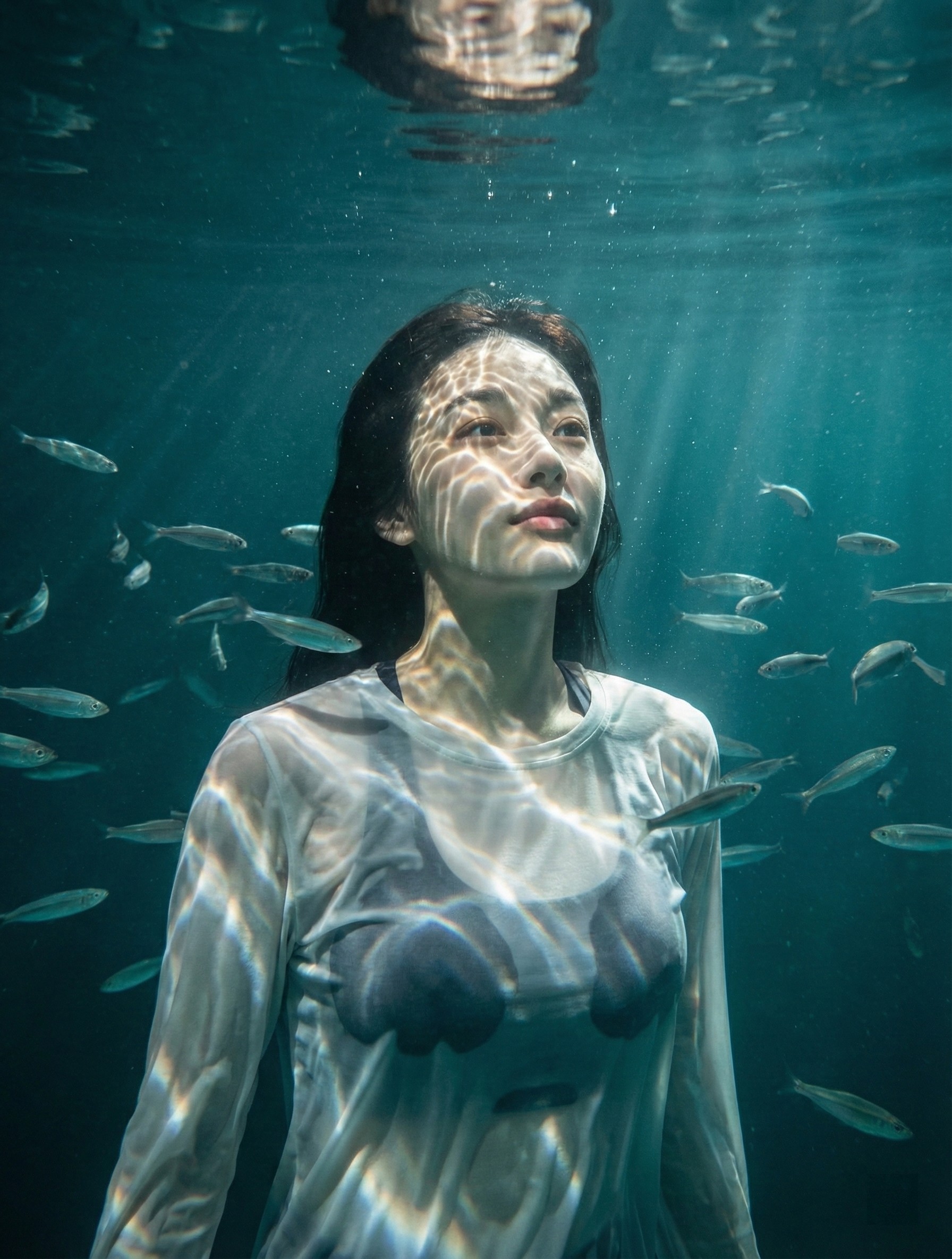 Underwater Caustics Portrait