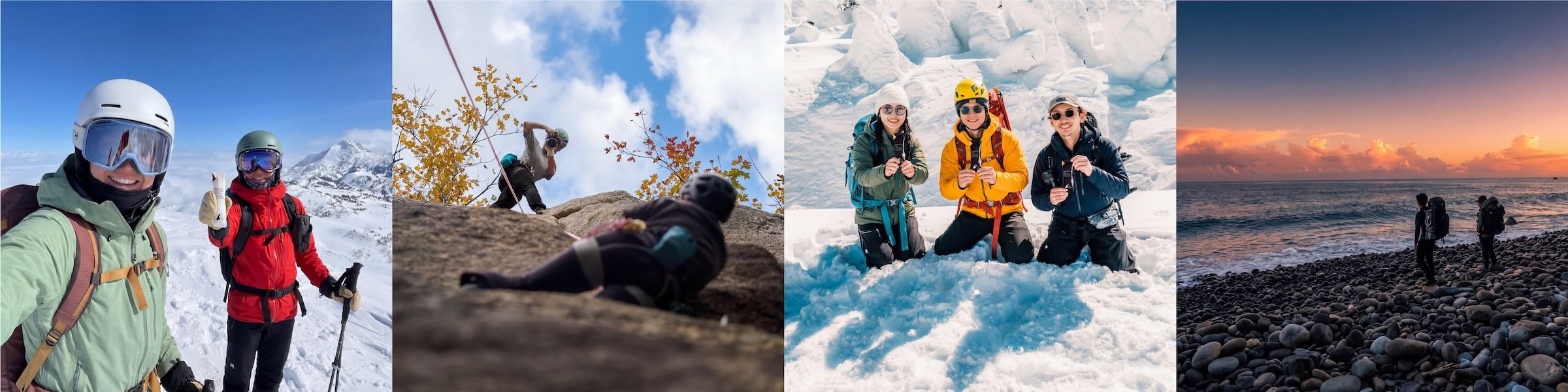 登山者在高海拔环境中行进