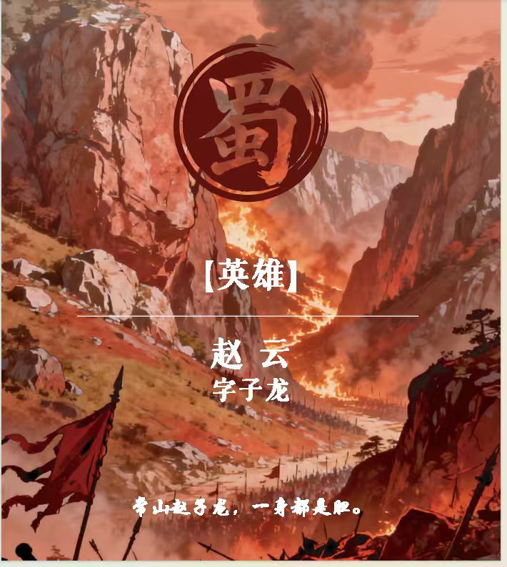 我说教育赵云专属英雄角色卡