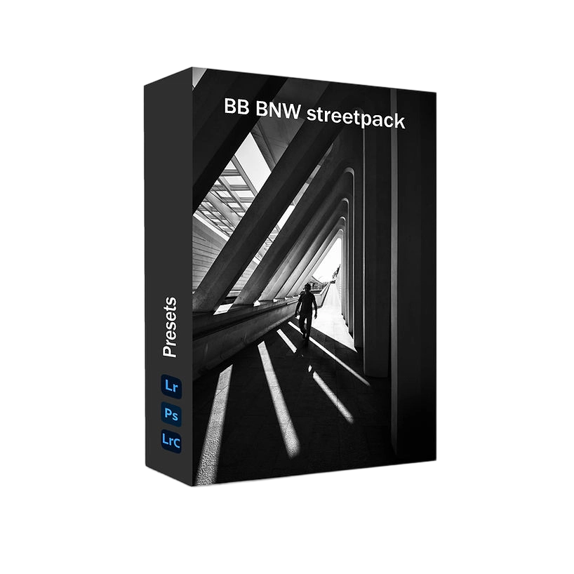摄影大师本尼·布尔克 BNW（黑白）城市街拍预设包 BennyBulke BNW streetpack Presets