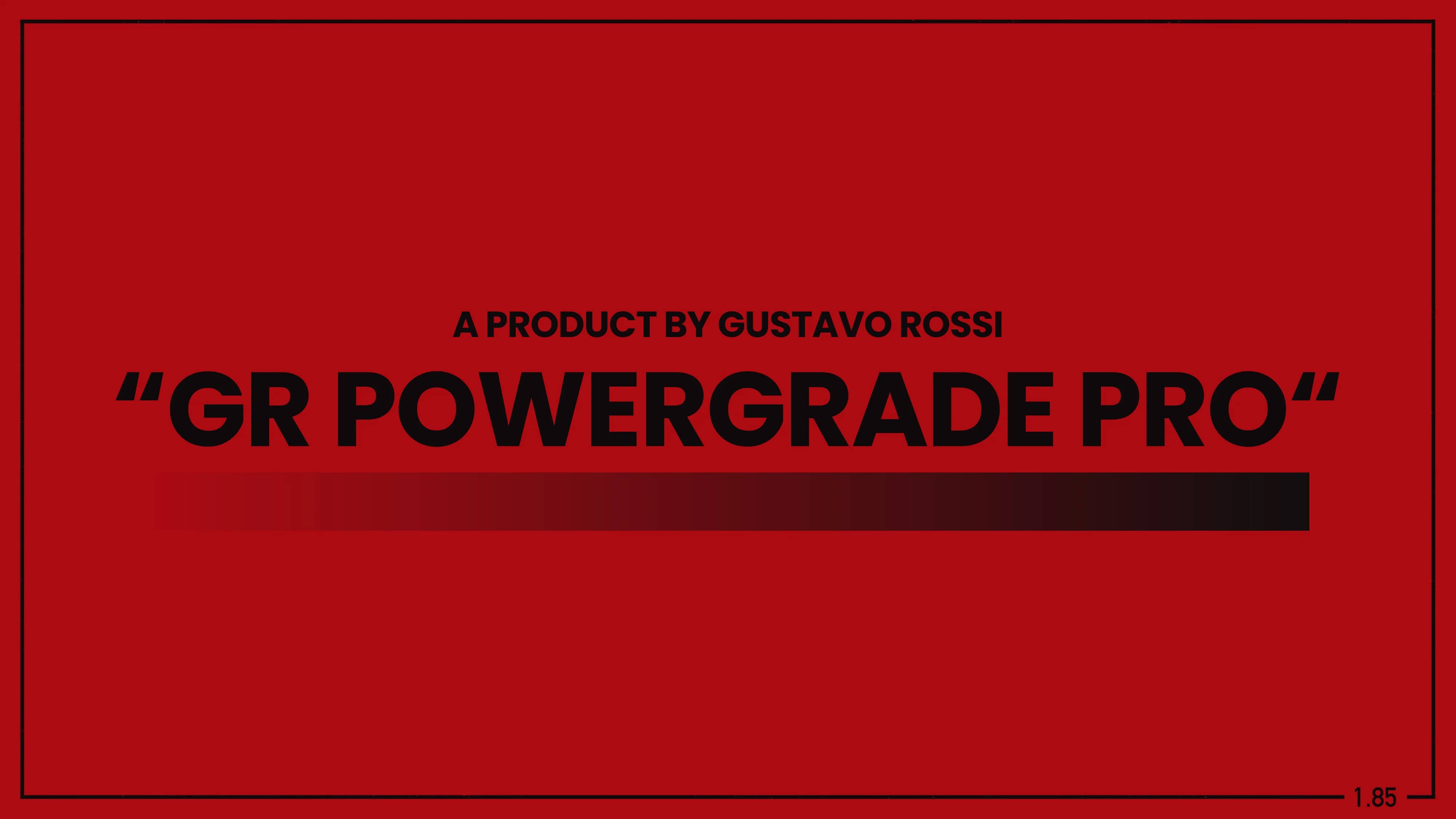 Gustavo Rossi – GR PowerGrade Pro for DaVinci Resolve 达芬奇专业商业短片复古胶片调色LUTs+DCTL节点预设